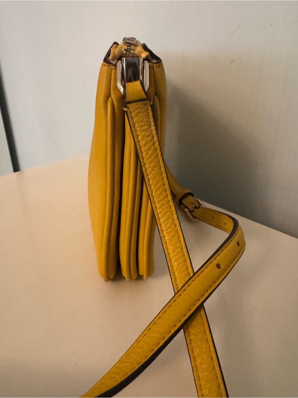 Kate Spade New York Sunshine Yellow Pebbled Leather Crossbody Bag (small
Size) - Picture 5 of 6